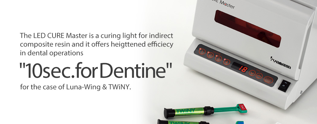 The LED CURE Master is a curing light for indirect composite resin and it offers heigttened efficiecy in dental operations